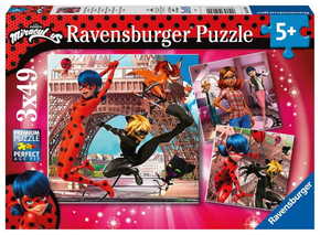 Ravensburger puzzle - slagalice - Naši heroji bubamara i crna macka