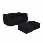 Atelier del Sofa Lazy bag Kids Double Seat Pouf Black