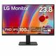 LG UltraWide 24MR400 monitor, IPS, 23.5"/23.8"/24", 16:9, 1920x1080, 100Hz, pivot, HDMI, VGA (D-Sub)