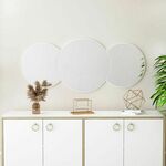 Royal Large - White White Decorative Chipboard Mirror
