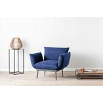 Atelier Del Sofa Arredo v2 - Mornarsko plava fotelja sa naslonom za ruke