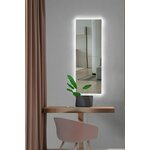 HANAH HOME Ogledalo sa LED osvetljenjem Rectangular 20x80 cm White