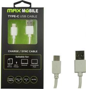 Max Mobile Kabl za brzo punjenje Type-C 2 m - Beli