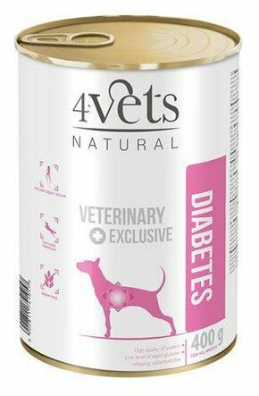 4Vets Natural Dog Veterinarska Dijeta Diabetes 400g