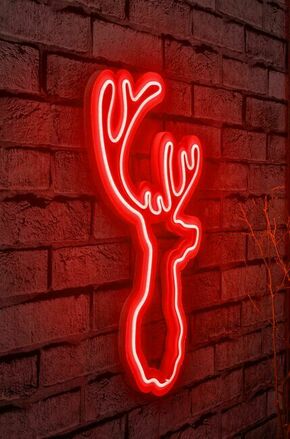 WALLXPERT LED dekoracija Deer Red