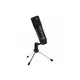 LORGAR Soner 313, Gaming Microphone, USB condenser microphone with Volume Knob &amp; Echo Knob, Frequency Response: 80 Hz—17 kHz, including 1x Microphone, 1 x 2.5M USB Cable, 1 x Tripod Stand, dimensions: Ø47.4*158.2*48.1mm, weight: 243.0g, Black