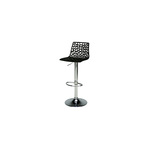 Spider barska stolica 38,5x42x82-103,5 cm crna visoki sjaj