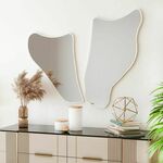 Flex - White White Decorative Chipboard Mirror