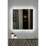 HANAH HOME Ogledalo sa LED osvetljenjem Square 50x50 cm White