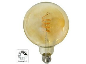 Mitea Lighting LED filament dimabilna sijalica Amber Flex 230V 300lm E27 4W G125 2200K