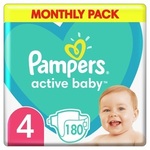 Pampers Active baby - mesečno pakovanje pelena