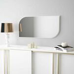 Lume - White White Decorative Chipboard Mirror
