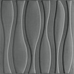 3D tapete - Soft roll talasi siva