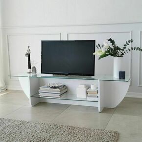 Lily - White White TV Stand
