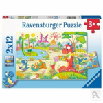Ravensburger puzzle (slagalice) - Omiljeni dinosaurusi RA05246