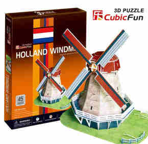 CubicFan 3D Puzzle Mlin na vetar P176 CUBICFUN