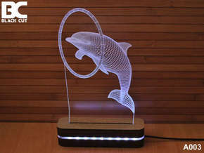 Bez brenda 3D dekorativna lampa A003 Delfin BLACK CUT