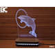 Bez brenda 3D dekorativna lampa A003 Delfin BLACK CUT