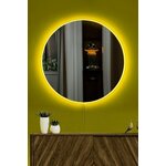 HANAH HOME Ogledalo sa LED osvetljenjem Round Diameter: 60 cm Yellow