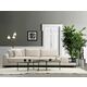 Line With Side Table - Beige Beige 4-Seat Sofa