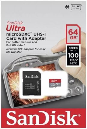 SanDisk SDSQUAR-064-GGN6IA microSDXC 64GB memorijska kartica