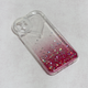 Torbica Heart Glitter za iPhone 12 6.1 pink
