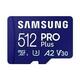 Memorijska kartica&nbsp;PRO PLUS MicroSDXC 512GB U3 + SD Adapter MB-MD512SA