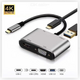 Linkom Adapter-konvertor TIP-C na HDMI+ VGA +USB+TIP C+ AUDIO