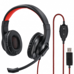 Hama HS-USB400 slušalice, USB, crna, 100dB/mW, mikrofon