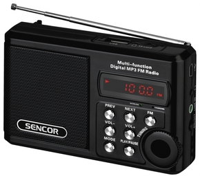 Radio SENCOR SRD 215 B USB/MP3 crni