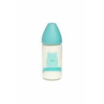 Suavinex staklena flašica za bebe 3P S svetlo plavi medved, 240ml