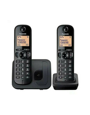 Bežični telefon Panasonic KX-TGC 212 FXB Crni - duo