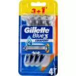 Gillette Blue3 Comfort muški brijač pakovanje 3+1