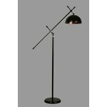 Hans lambader siyah ayak retro 3 başlıklı BlackChrome Floor Lamp