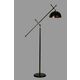 Hans lambader siyah ayak retro 3 başlıklı BlackChrome Floor Lamp