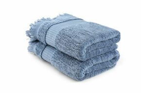 Zeus - Blue Blue Bath Towel Set (2 Pieces)