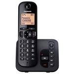 Panasonic KX-TGC220FXB bežični telefon, DECT, crni/narandžasti