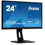 Iiyama ProLite B2483HSU-B5 monitor, 24", 16:9, 1920x1080, pivot, HDMI, Display port, VGA (D-Sub), USB