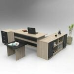 VO13 - OB OakBlack Office Furniture Set