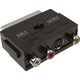Fast Asia adapter Scart - 3xRCA + S-Video crni