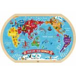 Tooky Toy Drvena mapa sveta - puzle