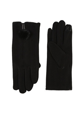 Factory Black Women Gloves B-125