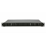 Extralink Patch panel 24 Duplex SC / 48 porta sa kasetom, bez modula, crni