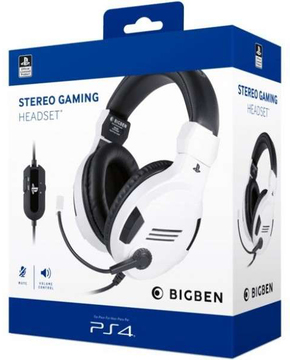 BIGBEN Gejmerske slušalice Stereo Gaming Headset PS4 (Bela)