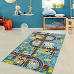 Conceptum Hypnose Trafik - Blue BlueGreyYellowRedGreen Carpet (140 x 200)
