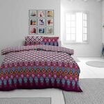 Pamučna posteljina Svilanit Orient violet MC 140x200 50x70 cm