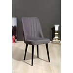 Polo - Grey GreyBlack Chair Set (4 Pieces)