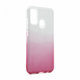 Torbica Double Crystal Dust za Huawei P smart 2020 roze srebrna