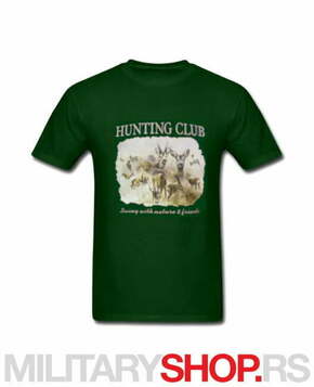 Lovačka majica zelene boje Hunting Club
