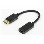 E-GREEN Adapter DisplayPort 1.4(M) - HDMI 2.0(F) kabl 20cm crni